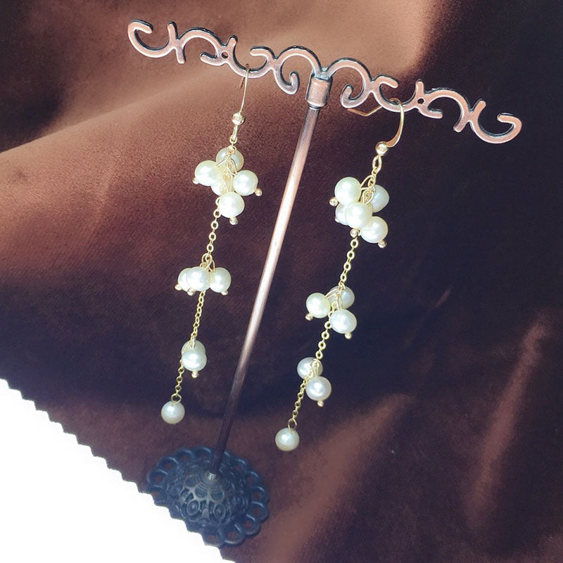 Natural pearl earrings-3-4mm