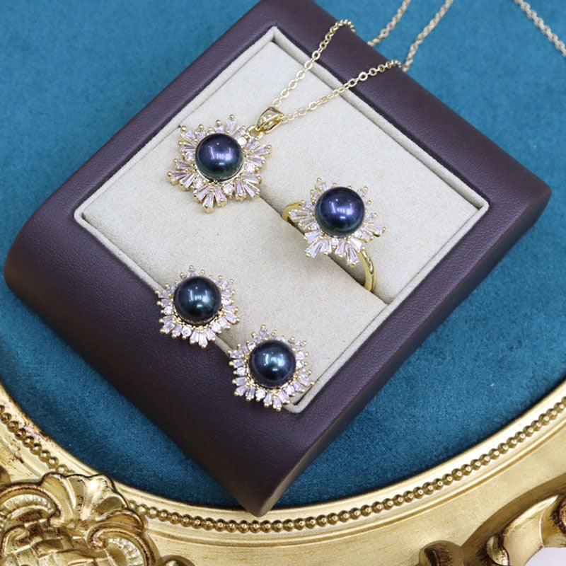 Freshwater Pearl 8-9mm Snowflake Set