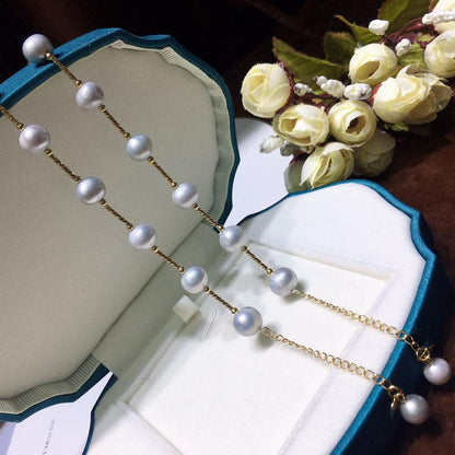 Freshwater ash pearl bracelet female 9-10mm