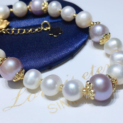 Freshwater pearl bracelet female spring 7-8mm