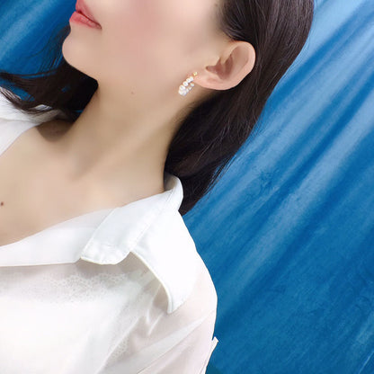 Natural pearl earrings 4-5mm