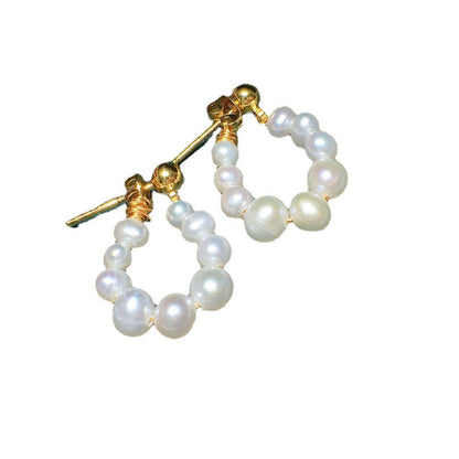 Natural pearl earrings 4-5mm