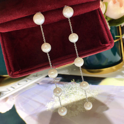 Natural freshwater pearl earrings 5-6mm