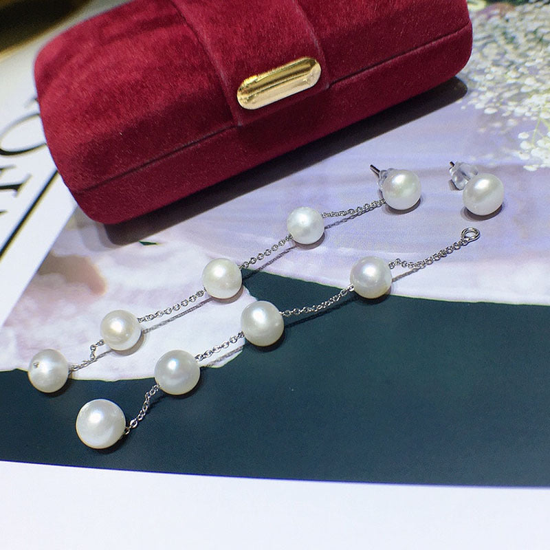 Natural freshwater pearl earrings 5-6mm