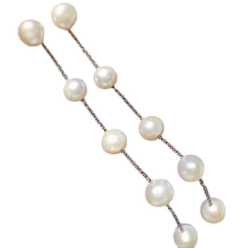 Natural freshwater pearl earrings 5-6mm