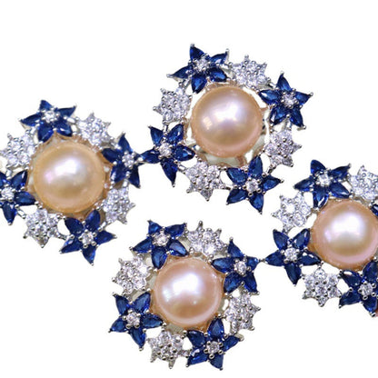Full starry freshwater pearl set 8-9mm