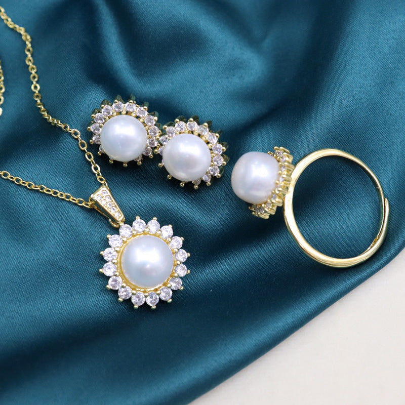 Freshwater Pearl Fashion Three Piece Set