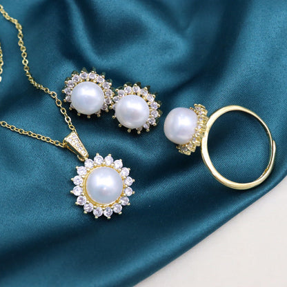 Freshwater Pearl Fashion Three Piece Set