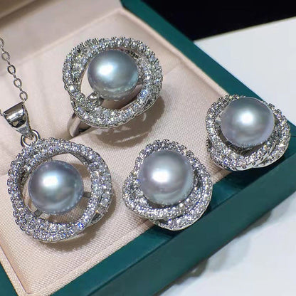 Freshwater Pearl Jewelry Three Piece Set