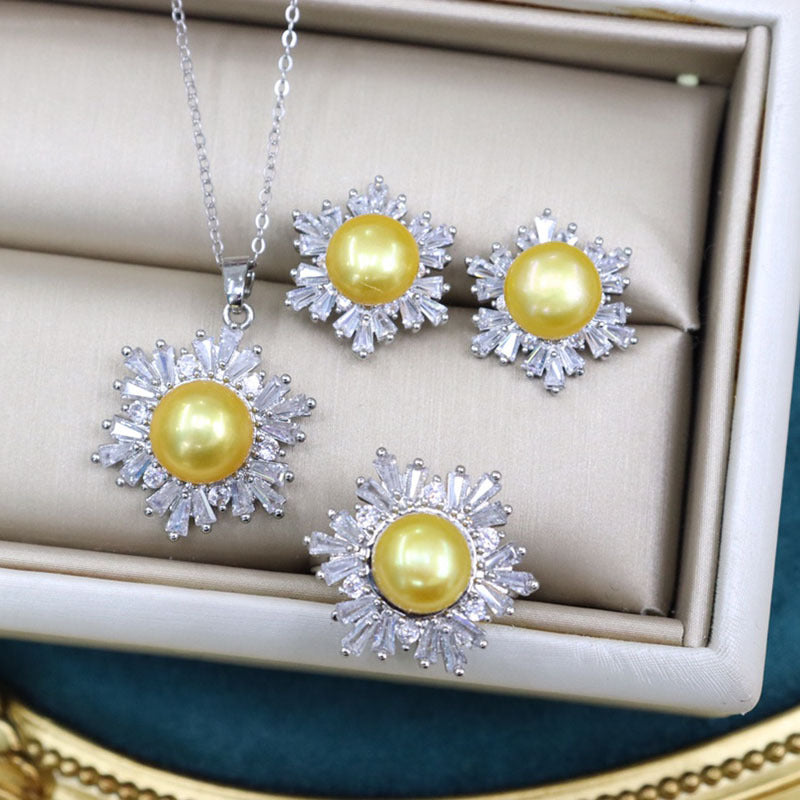 Freshwater Pearl 8-9mm Snowflake Set